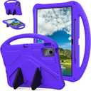 YRH Kids Case for Lenovo Idea Tab Plus 12.1 inch Tablet 2025, Model TB361FU, EVA Shockproof, with Stand Handle (Purple)
