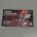 Piececool 3D Metal Puzzle Model Kits- Dragon Flame Metal Building Kit for Adults, Brain Teaser DIY 3D Dragon Puzzles Model Kits for Men, 115 Pcs (Silver)