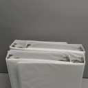 Amazon Basics 3 Ring Binders, 2 Inch, 4 Pack, D-Ring Organizer for School, Home Office, White