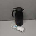 70oz Thermal Coffee Carafe Insulated Coffee Thermos, Stainless Steel Insulated Vacuum Coffee Carafes For Keeping Hot, Double Walled Insulated Vacuum Flask, Tea Water Coffee Dispenser Airpot (Black)