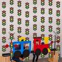 8pcs Race Car Birthday Party Decorations Traffic Light Garland Banner Race Car Spinning Hanging Decorations