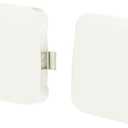 X AUTOHAUX 1 Pair Front Left Right Bumper Tow Hook Cover Cap for Toyota RAV4 2.5L 3.5L 2009-2012 White Tow Hook Eye Lid Cover Trailer Cap 53285-0R020 53286-0R020