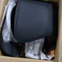 Sweetcrispy Bar Stools Set of 4, Modern Swivel Bar Chairs, Adjustable Fabric Upholstered Barstools Counter Height with Backrest for Bar, Kitchen Island, Dining Room, Black