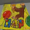 George of Curious Birthday Party Decorations Banner Backdrop - Cartoon Monkey Themed Banner Party Supplies for Kids Fans, Happy Birthday Photography Background Wall Decor 5 * 3 Ft