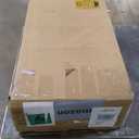 DWVO Computer Desk with Drawers, 47.2" Office Desk with Power Outlets & LED Light, Home Office Desk with Storage Shelves, White & Oak