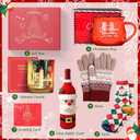 Christmas Gift for Women, Women's Christmas Gift 2026 Winter Mug for Coworker Best Friend Teacher, Merry Xmas Gifts Basket Set Unique Holiday Gift Ideas Burr Basket