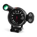 Dyno Racing 80MM Tachometer RPM Gauge High Speed Stepper Motor 7 Colors 0-11000 RPM Meter with Shift Light and Peak Warning