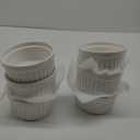 LE TAUCI Ramekins 4 OZ Oven Safe, Creme Brulee Ramekins, Pudding Custard Cups Souffle Ramiken, Dipping Sauce Dishes, Ceramic Ramekin Bowls Set of 6, White