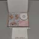 UNIQOOO 8 Set Christmas Acrylic Rectangle Photo Ornaments for Display Picture, 2"x 3" Acrylic Hanging Photo Frame, Double-Sided Picture Frames for Home, Party, Tree Decorations(Silver)