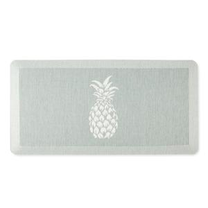 MARTHA STEWART Aloha Modern Pineapple Anti-Fatigue Air-Infused Kitchen Mat, Mint Green, 19.6"x39"