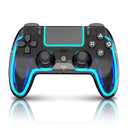 VioraTech Wireless Controller for PS5 with Hall Effect Joysticks, RGB Lighting, Turbo & Macro Functions, Linear Triggers, 6-Axis Sensor, Dual Vibration, Touchpad, Speaker & 3.5mm Audio Jack  Compatible with PS5/Pro/Slim/Mac/Steam Deck/PC