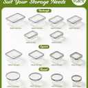 40 Piece Food Storage Containers with Lids(20 Containers & 20 Lids), BPA-Free Plastic Food Containers for Kitchen Storage and Organization, Leak Proof Meal Prep Container, Includes Labels & Pen