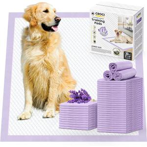 CROCI Dog Pads Lavender Scented 36x36in XXL Pee Pads with Odor Eliminating, Potty Pads Thicken Super Absorbent Up to 11 Cups Puppy Pads, Disposable (30 Counts)