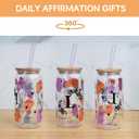 ANOTION Cute Cups - Ini-Tial Monogrammed Personalized Gift for Women, White Elephant Gag Christmas Birthday Inspirational Coffee Cup