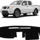 KUST Black Dash Cover for Nissan Frontier 2005-2019 2020 2021/Xterra 2005-2015/Pathfinder 2005-2012, 2009-2012 Suzuki Equato Polyester Dashboard Cover Non-Slip Sunshade Windshield No Glare