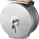 Gorlary Commercial Jumbo Toilet Paper Dispenser with Lock, Silver