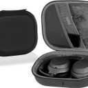 Linkidea Headphones Carrying Case Compatible with Sony WH-1000XM6, WH-1000XM4, WH1000XM3, WH-XB900N, MDR-1000X, Protective Hard Shell Travel Bag with Cable, Charger Storage (Black)