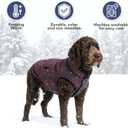 Spark Paws Dog Winter Jacket, Water-Resistant Coat, Warm Reflective Windproof Fleece-Interior, for Large Dogs - Cosmic - XL