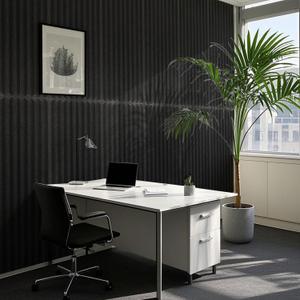 Art3d 4-Pack Peel and Stick Acoustic Panels with Acrylic Tape - 12 x 48 inches, Self Adhesive Sound Absorbing Polyester Wall Panels for Home Office Studio, Black