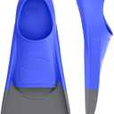 Swim Fins, Kids Swim Training Fins for Lap Swimming, Travel Size Flippers with Mesh Bag, Silicone Swimming Fins for Kids Teens Adults Women Men Size L 39-41