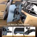 PLDHPRO iPad Holder for Car CD Slot, Adjustable Tablet Mount Air Vent Stand Compatible with 5.1'' -15.6'' Phone, iPad mini/Air/Pro, Galaxy Tab, Z Fold, Vehicle GPS Navigation Accessories