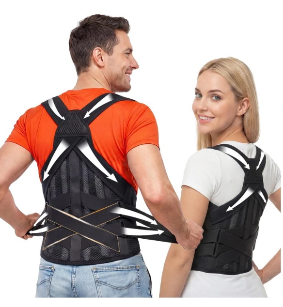 X-Power Posture Corrector: Adjustable Back Brace for Pain Relief & Support, Medium