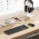 seenda Bluetooth Keyboard and Mouse Combo for Mac, SKM64-2 Rechargeable Silent Wireless Keyboard Mouse Compact Slim, 3 Multi-Device Connection, Compatible for Mac MacBook Pro/Air iPad, Black Gray