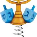 Daifunli Hanukkah Tree Topper 5.71 Inch Mini Christmas Tree Topper Chanukah Menorah Decoration Hanukkah Ornament for Treetop Chanukah Diwali Christmas Wedding Bridal Shower Party