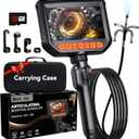 Daxiongmao Endoscope Camera with Lights, 1080P HD Two-Way Articulating Borescope, IP67 Waterproof Snake Camera Ideal for Inspecting Walls, Vents, Automotive Engines, Pipes A Tool for Men (5ft)