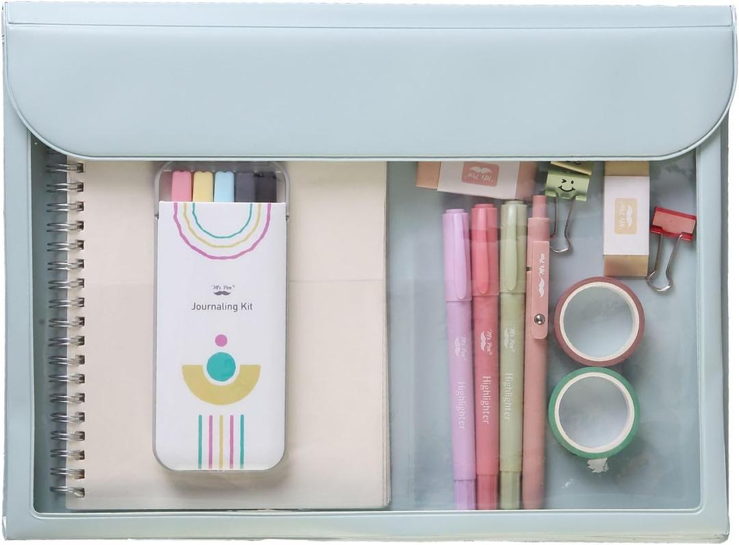 Mr. Pen- File Folder, Travel Folder for Documents, Document Organizer, Folders for Documents, File Folders, Documents Organizer, Office Folders (Light Blue)