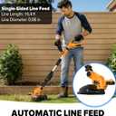 12" Electric Weed Wacker (No Battery) Compatible with Dewalt 20V Max Battery, Automatic Line Feed Weed Eater Battery Powered, Cordless String Trimmer with 4 Line Spools for Lawn, Garden