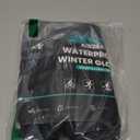 Winter Gloves Men Women Made with 3M Insulation & Plush Lining, -10F Windproof & Water-Resistant Snow Gloves for Cold Weather, Ski Glove with Reflective Strips & Touchscreen Fingers for Running (Large, Black)