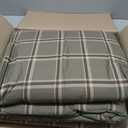 Eddie Bauer - Twin Comforter Set, Naturally Soft Cotton Flannel Bedding w/Matching Pillowcase, Medium Weight for Year Round Use, 2 Piece Bed Sets (Alpine Plaid Green)