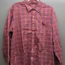 Mens Button Down Shirts Wrinkle Free 4-Way Stretch Print Business Casual Shirt, XL