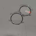 JETech Case with Screen Protector for Samsung Galaxy Watch 7 44mm, Overall Protective Cover, Built-in Tempered Glass Film High Sensitivity, 2 Pack (Clear)