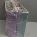 SUNEE 3 Ring Binder 3 Inch 4 Pack, 3" Large Clear View Binders Three Ring PVC-Free (Fit 8.5x11 Inches) for School or Office Supplies, Assorted Pastel