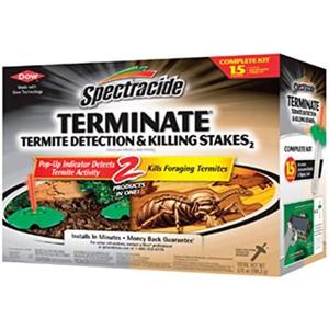 Spectracide Terminate Termite Detection & Killing Stakes, Kills Foraging Termites, Detects Termite Activity, 15 Count