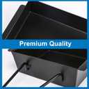 Grill Drip Pan for Nexgrill 720-0830H for Nexgrill Grease Tray Replacement Grease Pan/Box for Nexgrill 720-0888N 720-0925P 720-0896 720-08882A for Cuisinart CGG-7400 with 15pack Aluminum Foil Liner