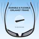 KastKing Dugan Polarized Sport Sunglasses for Men and Women, Ideal for Driving Fishing Cycling Running, UV Protection (Frame: Black/Lens: Smoke)