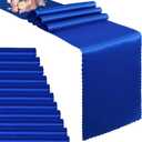 VACVELT 12 Pack Satin Table Runners - 12 x 108 Inches Long, Royal Blue Table Runners for Wedding, Birthday Party, Banquet, Graduation, Engagements