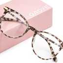 Gaoye Blue Light Blocking Glasses, Retro Round Eyewear Frame Anti Eyestrain Computer Glasses for Women Men (Leopard)