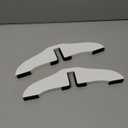 WELLAND Support Feet for 360 Degree Configurable Gate Collection, White, A Pair