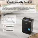 Gasbye 4500 Sq.Ft. 2026 Energy Star Dehumidifier for Basement & Large Rooms with Drain Hose, Max 115 Pints/Day | 45dB Quiet Compressor | 1.7 Gal Water Tank | Auto Shut-Off & Restart, Black