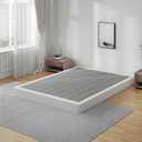Queen Box Spring Bed Base 5 Inch, 3000lbs Heavy Duty Box Spring Queen Size Metal Mattress Foundation, Tool-Free Easy Assembly, Noise Free
