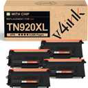 v4ink TN920XL Compatible Toner Cartridge Replacement for Brother TN920XL 920XL TN920 for Use in Priner DCP-L5510DN HL-L6210DWT HL-L5210DN HL-L5210DWT HL-L6210DW HL-L5210DW High-Yield Black 4-Pack