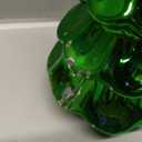 NOVAYEAH Christmas Soap Dispenser, Ceramic Green Holiday Christmas Tree Hand Dish Soap Dispenser, Refillable Leak Proof Decorative Pump Bottle for Bathroom Kitchen Countertop