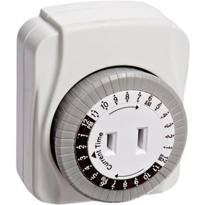 Powerzone TNI24111 Indoor Electromechanical Timer, 125 V, 8 A, 24 Hr