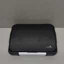 Fullicon Daily Travel Moisture Proof Pill Case with 12 Extra Large Compartment, Pill Organizer with 3 Secured Buckles, Large Supplement Box for Vitamin with Removable Dividers (Black)