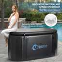 238Gallon Inflatable Cold Plunge Tub for Recover, Upgraded Thickened 2 Person Ice Bath Tub, Bathtub Adult, Insulated Lid, Pump, Strong Handbag