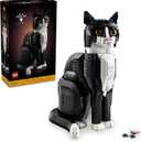 LEGO Ideas Tuxedo Cat - Building Sets for Adults, Ages 18+ - DIY Crafts Kit for Home Decor, Living Room or Bedroom - Gift for Animal Lovers - 21349